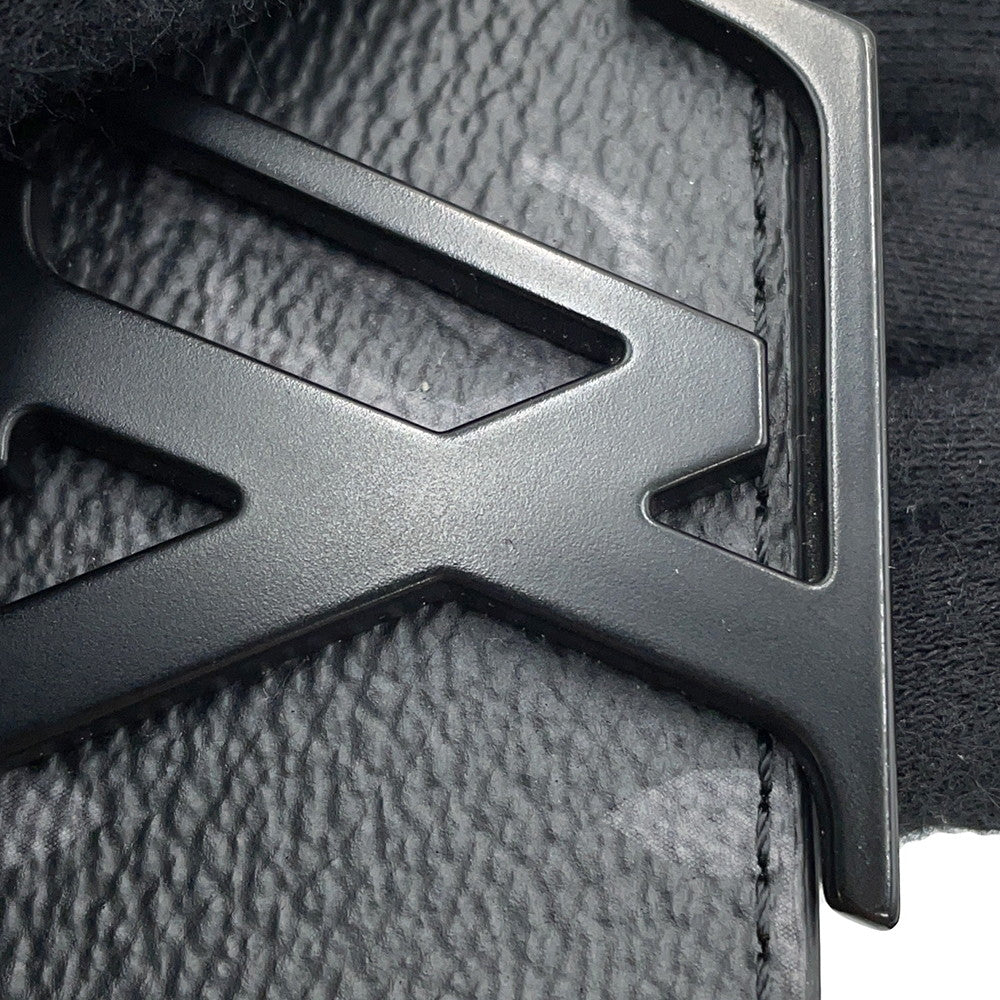 LOUIS VUITTON Belt・LVInitial Size 85/34 NoirM0449 Monogram Eclipse