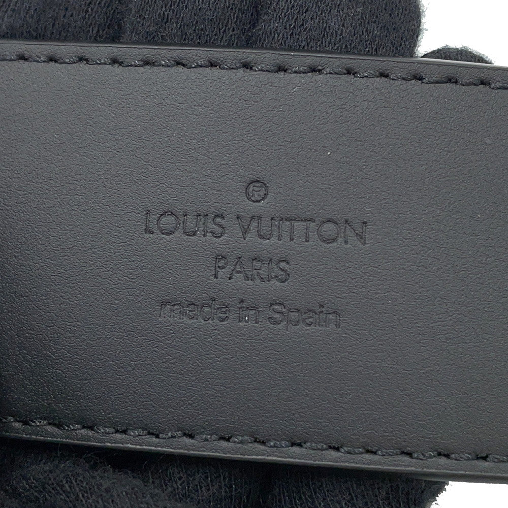 LOUIS VUITTON Belt・LVInitial Size 85/34 NoirM0449 Monogram Eclipse