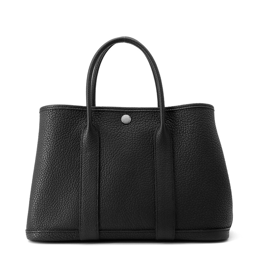 HERMES Garden Party Black Negonda Leather Size TPM