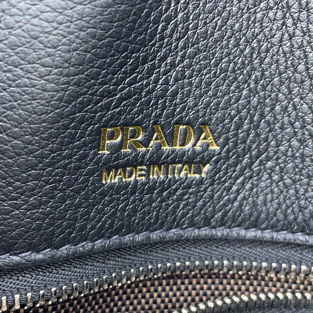 PRADA Tote Bag Black2VG123 Leather