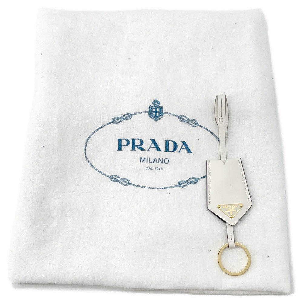 PRADA Top Tech Tote Bag White1BA378 Calf Leather