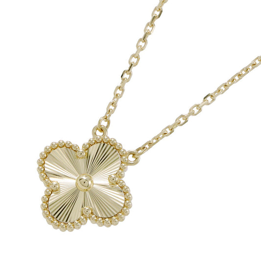 Van Cleef & Arpels Vintage Alhambra Pendant GuillochéVCARP4KL00 18K Yellow Gold