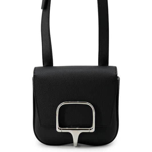 HERMES Della Cavaleria Black Epsom Size Mini