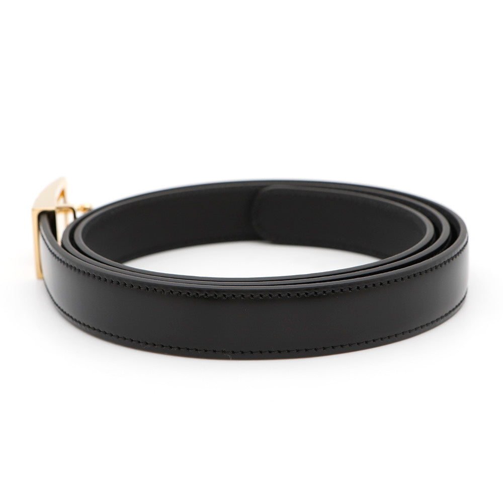 GUCCI Interlocking G slim belt Size 90 Black598106 Leather