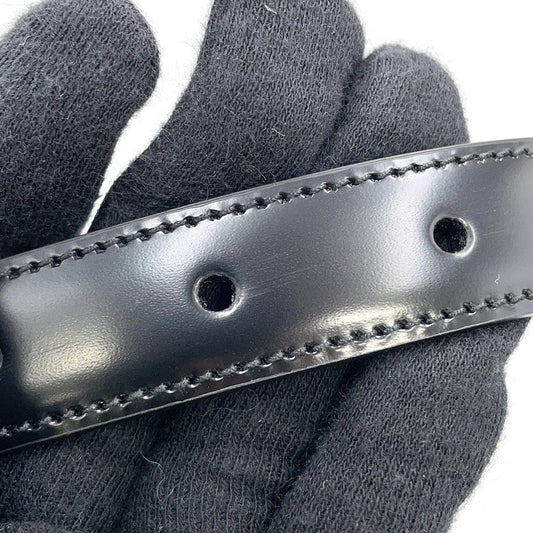 GUCCI Interlocking G slim belt Size 90 Black598106 Leather