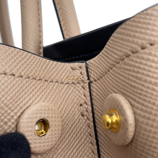 PRADA Doble Small Bag Beige1BG887 Leather