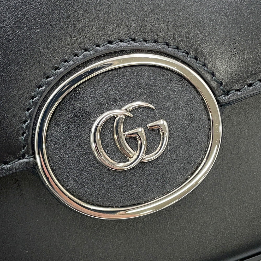 GUCCI Petit GGShoulder Black739722 Leather Size Mini