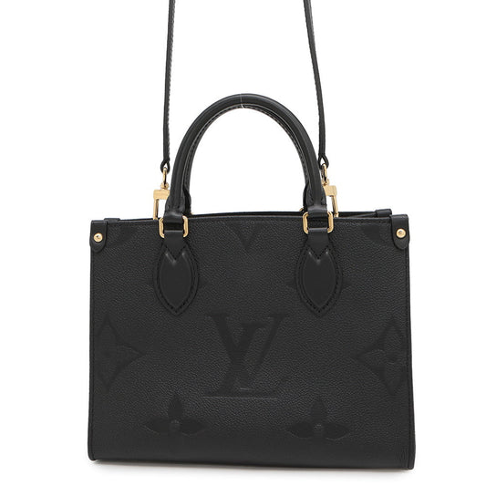 LOUIS VUITTON Onthego NoirM45653 Monogram Empreinte Leather Size PM