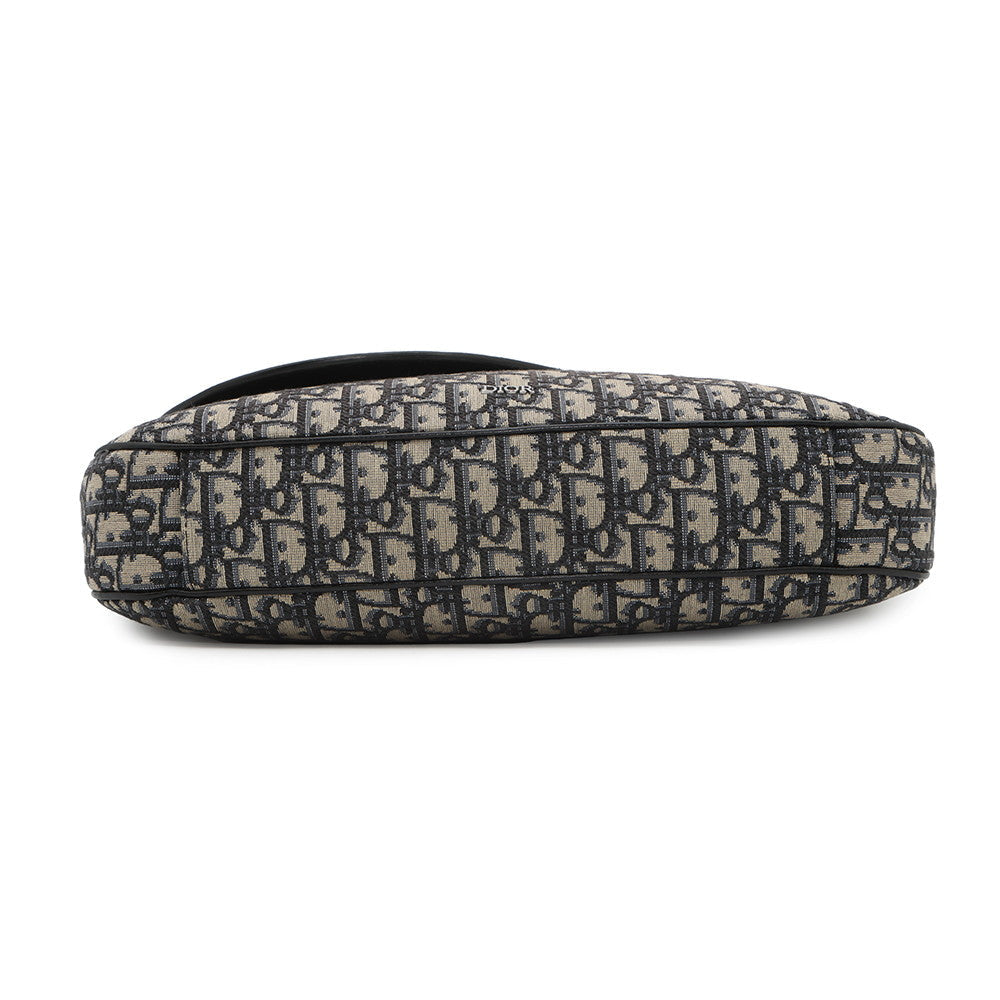 Dior Oblique Saddle Messenger Navy/Beige1ADME133YKS_H27E Jacquard Leather