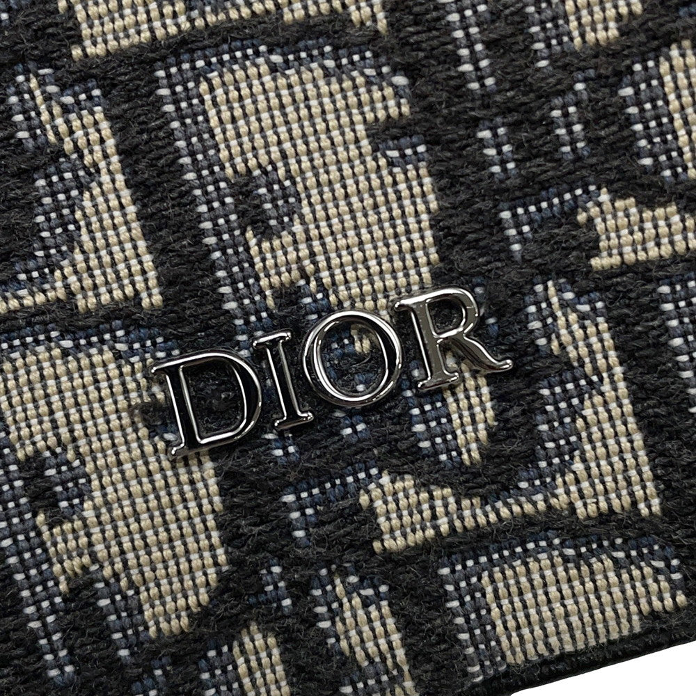 Dior Oblique Saddle Messenger Navy/Beige1ADME133YKS_H27E Jacquard Leather