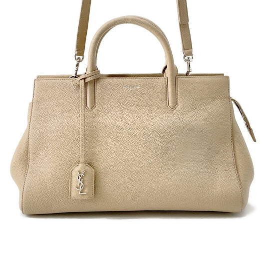 SAINT LAURENT PARIS Gaba Rive Gorge Beige400413 Leather