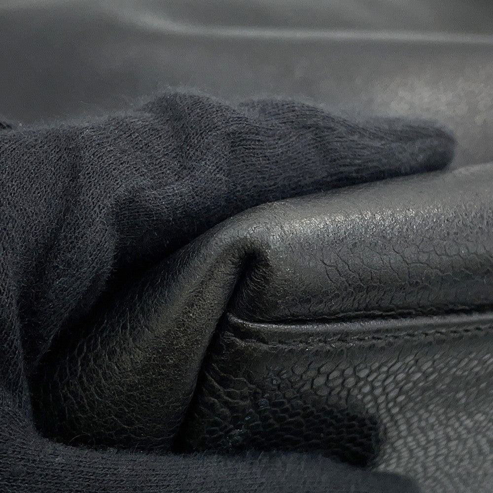 CHANEL CC Logo Cocoball Tote BlackA03578 Caviar Leather