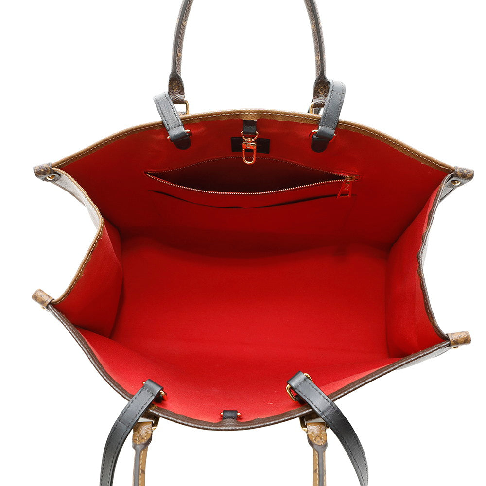 LOUIS VUITTON Onthego RedM45320 Monogram Monogram Reverse Canvas Monogram Giant Size GM