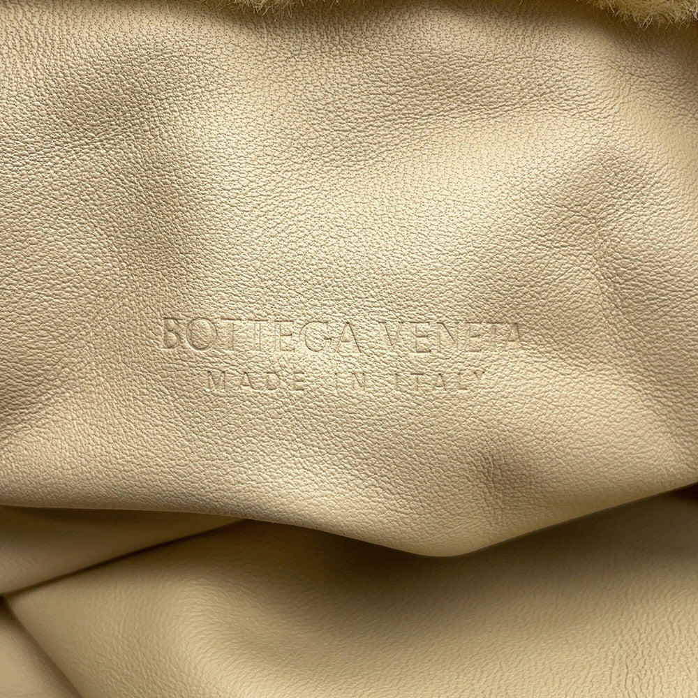Bottega Veneta Valve Tote Bag Beige Fur