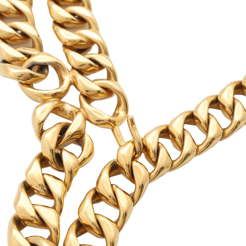 CHANEL Perfume Motif ChainBelt Gold Metal