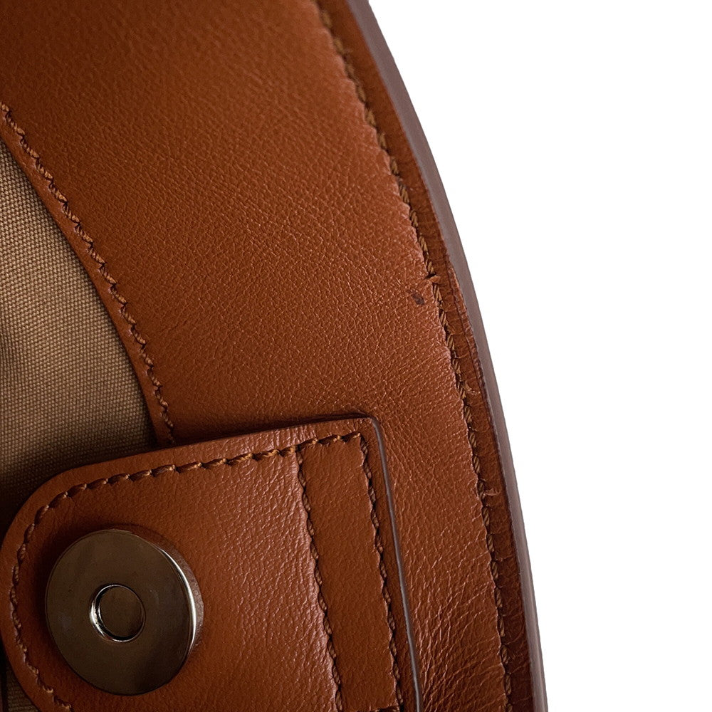 TOD’S Tote Bag Brown Patent Leather