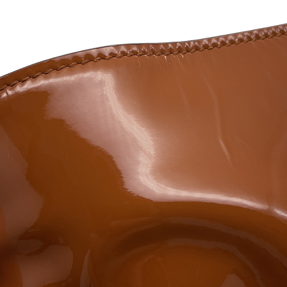 TOD’S Tote Bag Brown Patent Leather
