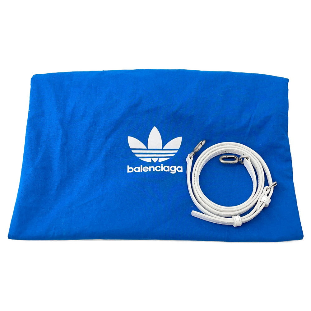 BALENCIAGA Adidas collaboration Hourglass White593546 Leather Size S