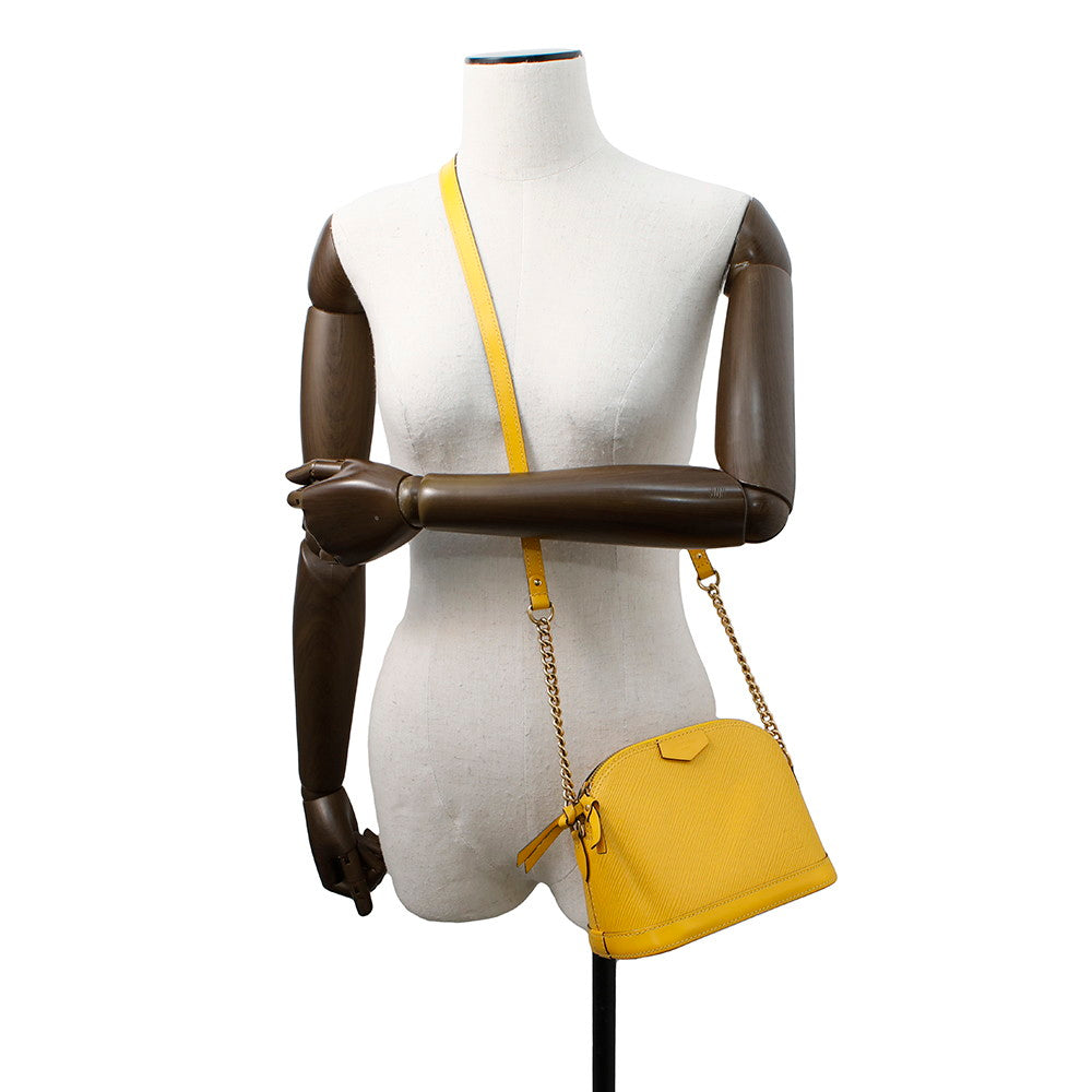 LOUIS VUITTON Alma MINI・Chain CitronM53119 Epi Leather