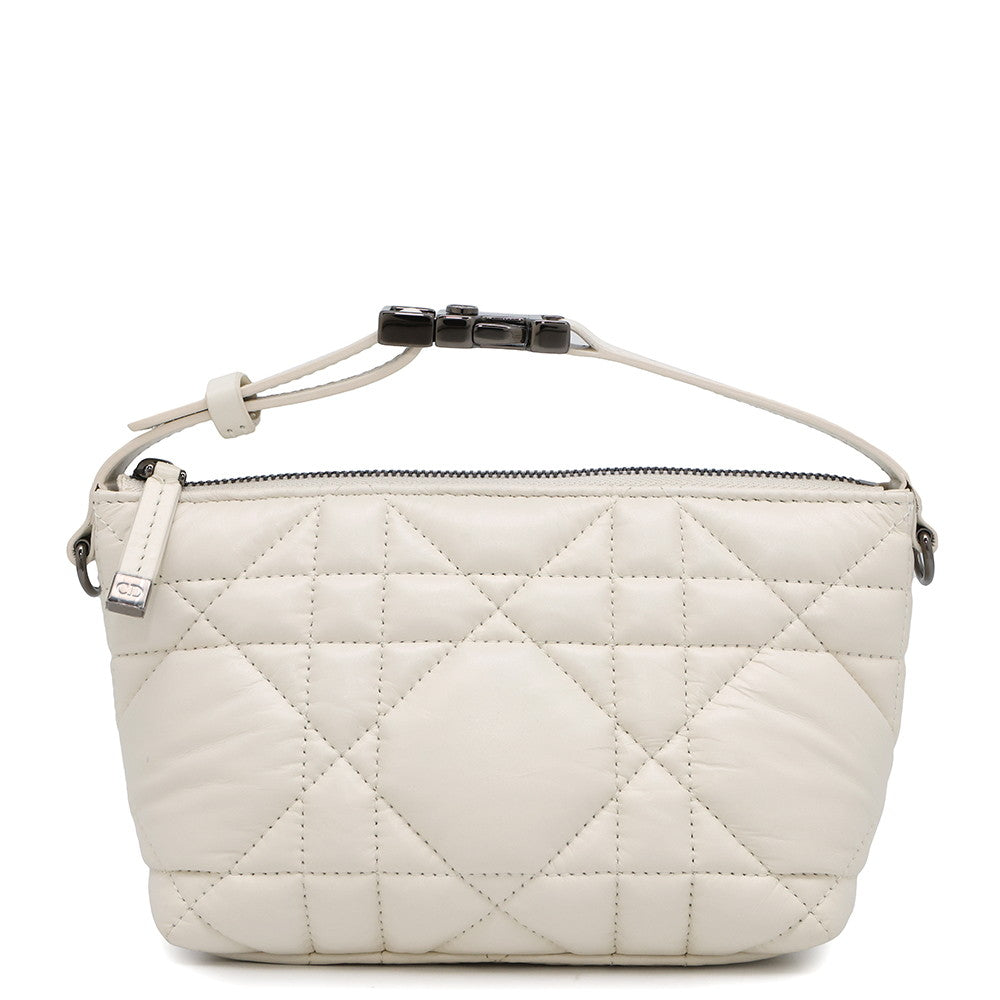 Dior nomad pouch White Leather Size Small
