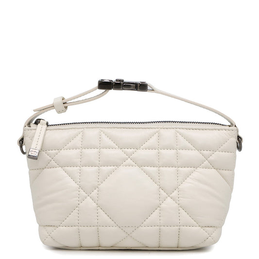 Dior nomad pouch White Leather Size Small