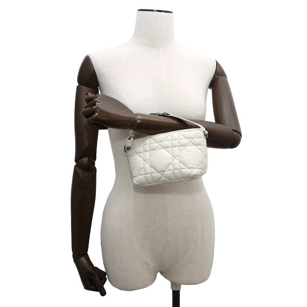 Dior nomad pouch White Leather Size Small