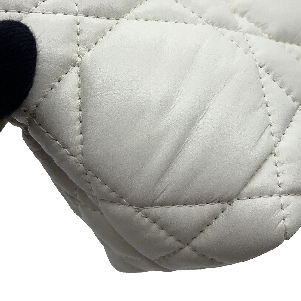 Dior nomad pouch White Leather Size Small