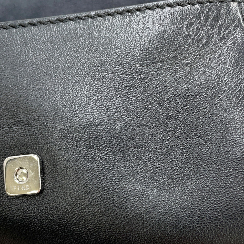 FENDI Monster Micro Bucket Shoulder Black8M0354 Leather