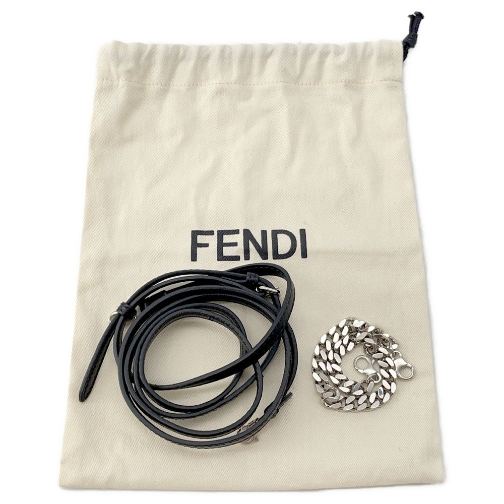 FENDI Monster Micro Bucket Shoulder Black8M0354 Leather
