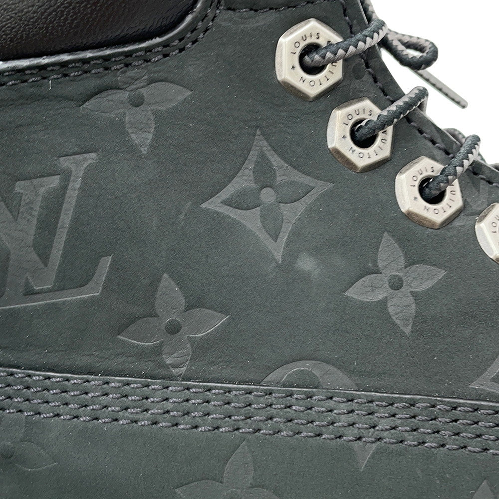 LOUIS VUITTON Timberland 6-IN EncreBoots Black1AD73B Suede leather Size 7