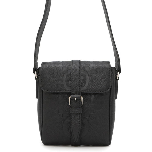 GUCCI jumbo GG messenger bag Black760235 Leather Size Small