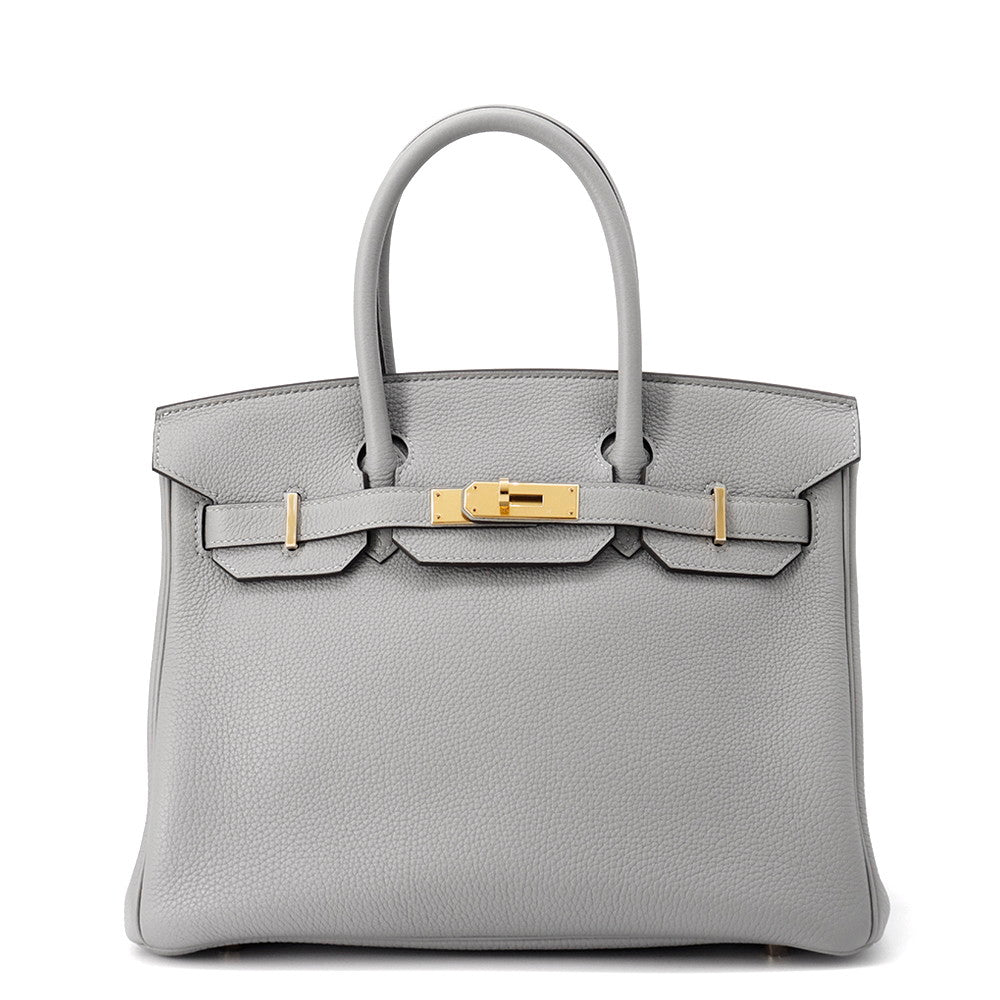 HERMES Birkin Gris Mouette Togo Leather Size 30
