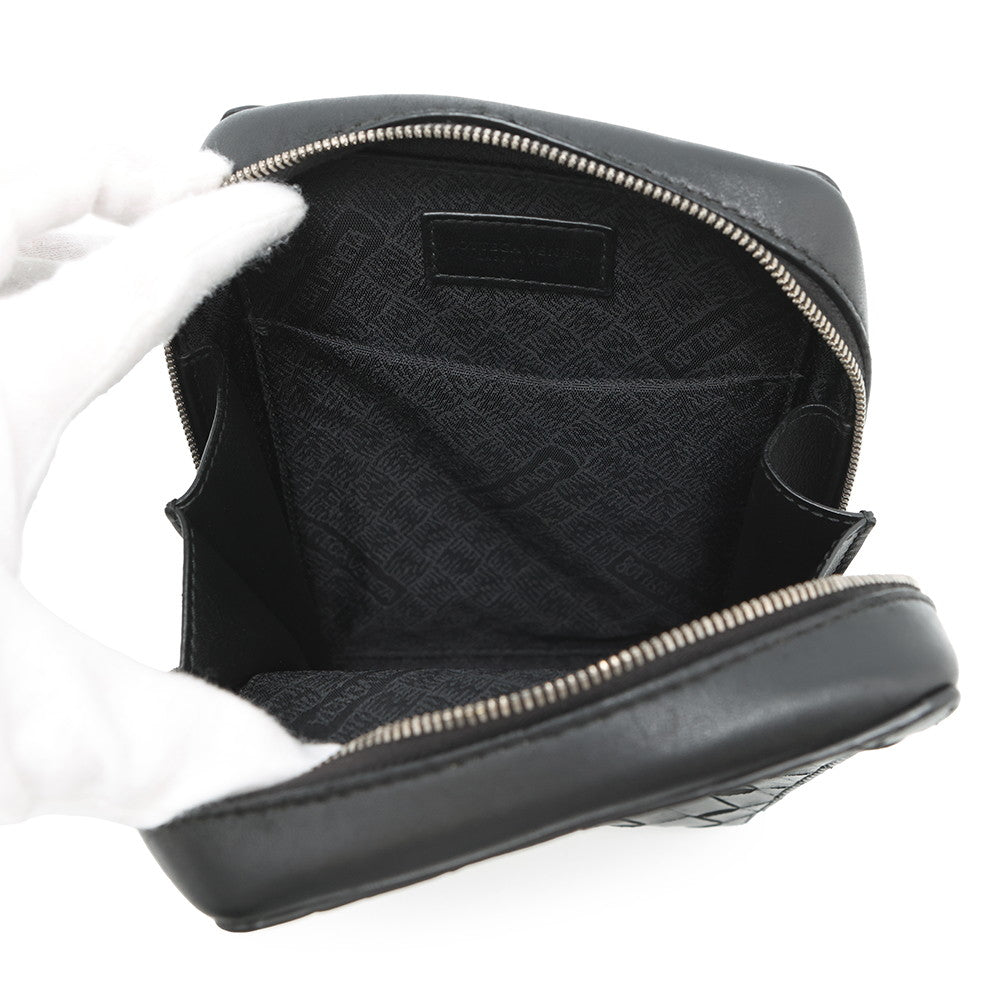 Bottega Veneta INTRECCIATO Shoulder Bag Black592692 Leather