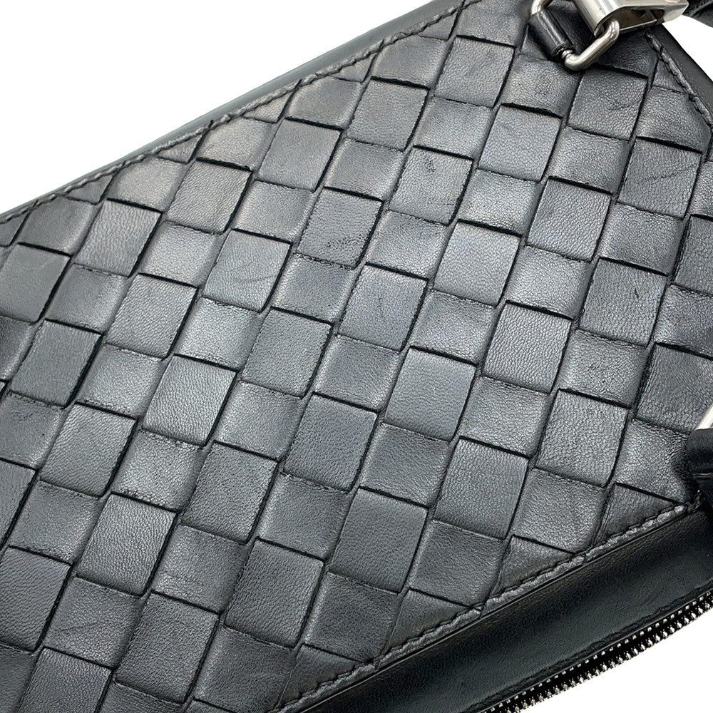 Bottega Veneta INTRECCIATO Shoulder Bag Black592692 Leather