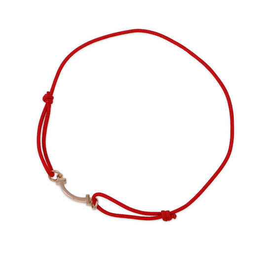 TIFFANY&Co. T Smile Bracelet Online Exclusive Red Code74862993 18K Pink Gold