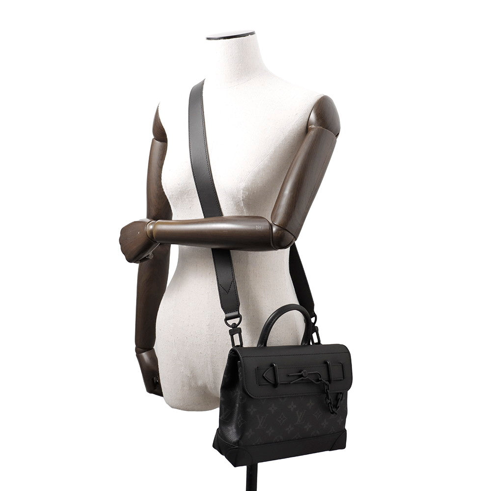 LOUIS VUITTON Steamer NoirM46953 Monogram Eclipse Size PM