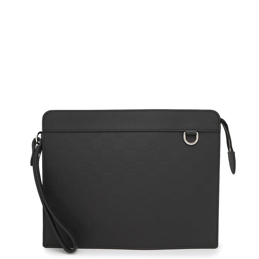 LOUIS VUITTON Stand/Pouch NoirN60450 Damier Infini Leather