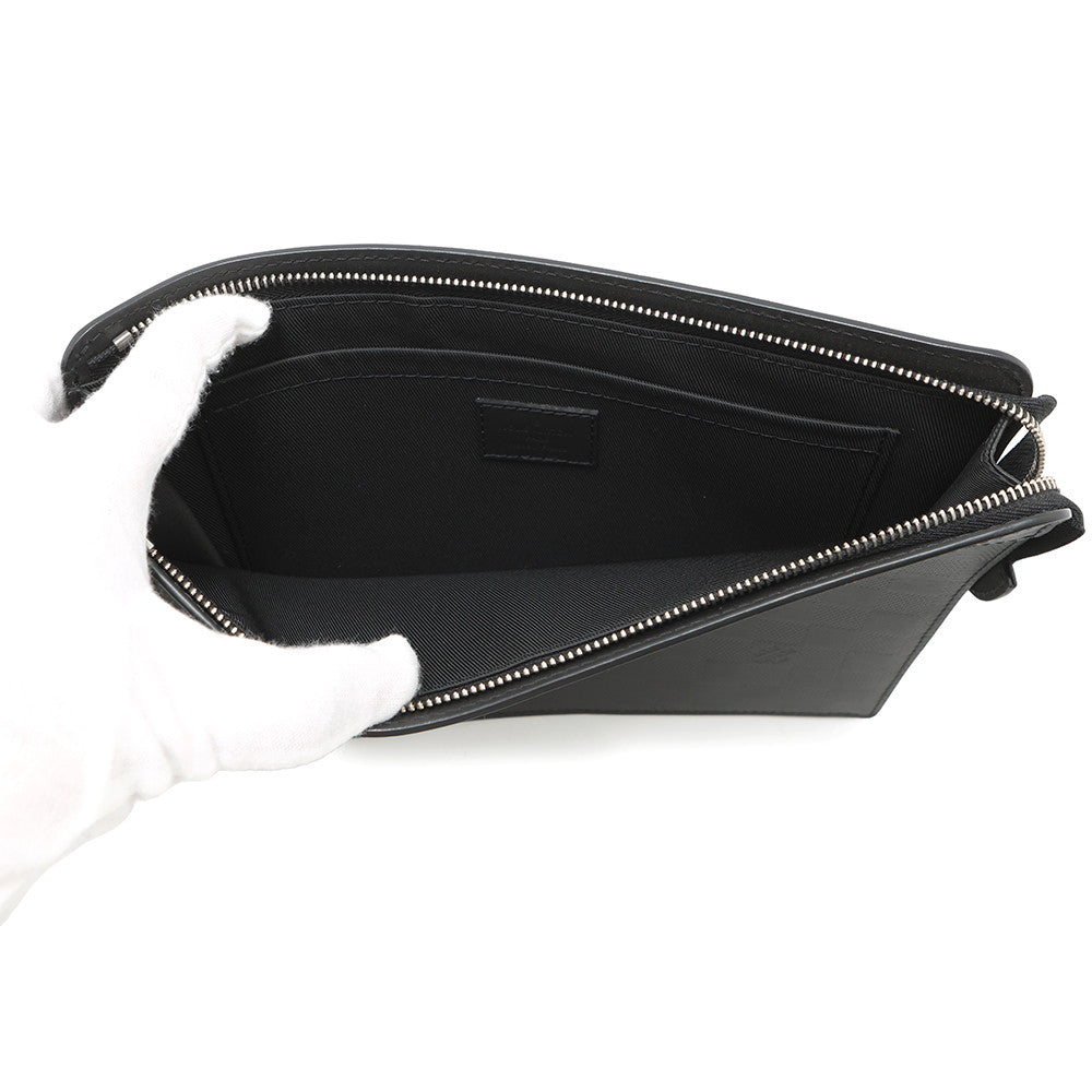 LOUIS VUITTON Stand/Pouch NoirN60450 Damier Infini Leather