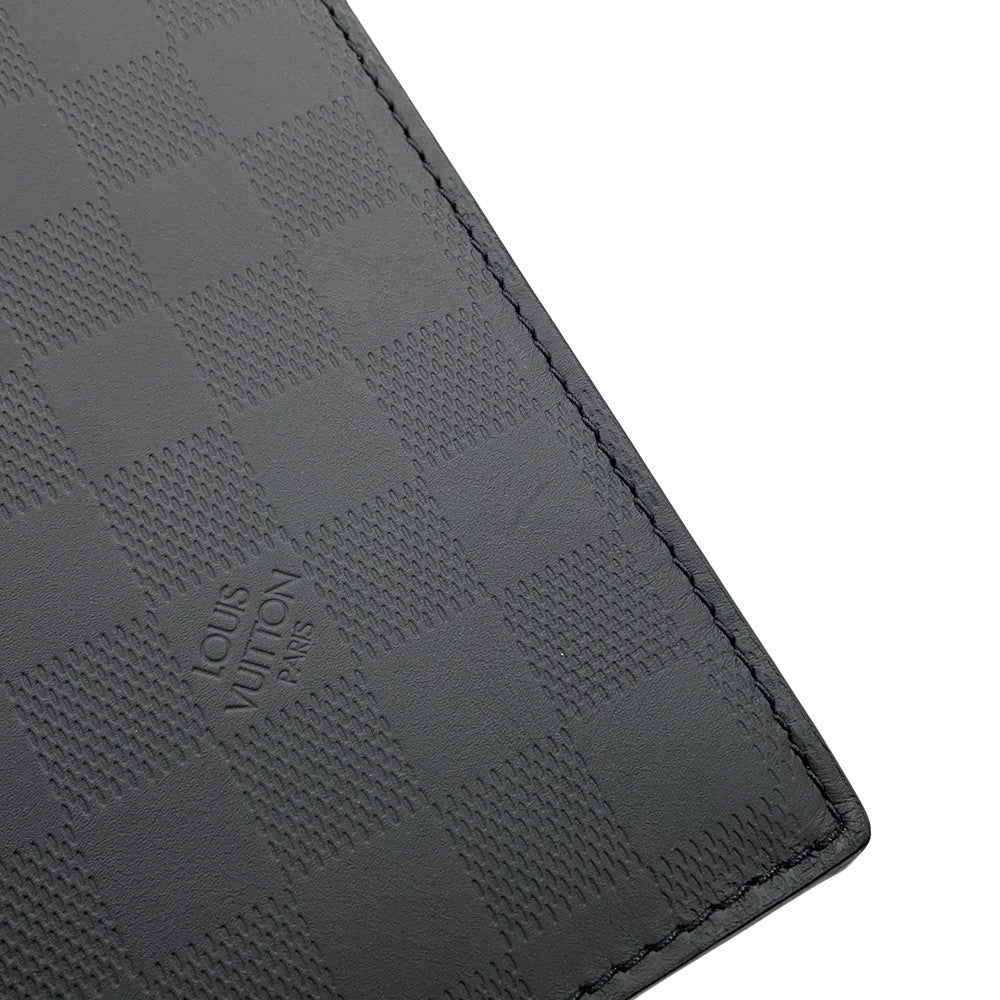 LOUIS VUITTON Stand/Pouch NoirN60450 Damier Infini Leather