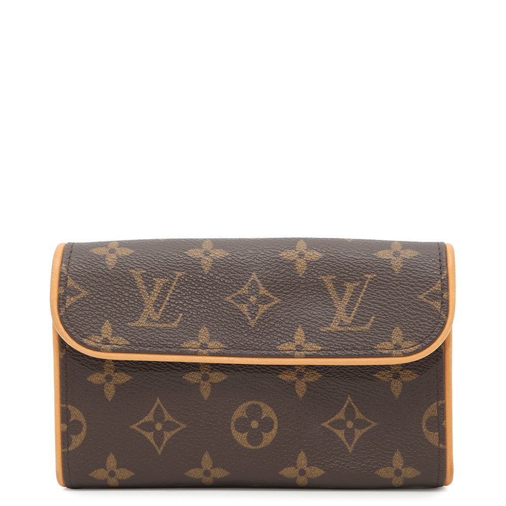 LOUIS VUITTON Pochette Florentine BrownM51855 Monogram Size XS