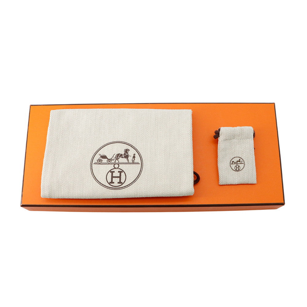 HERMES Elan Pocket Black Swift Leather Epsom Size 24