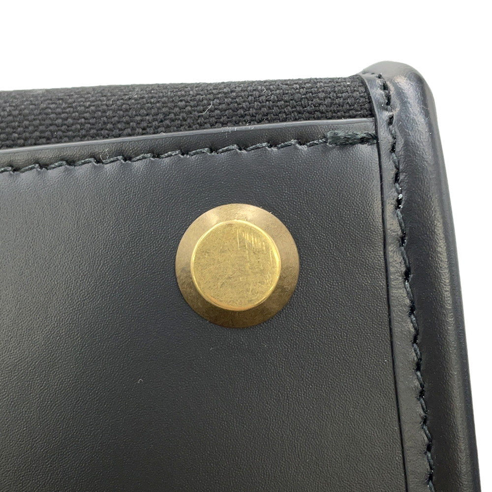 BALENCIAGA Hardware 2WAY Shoulder Bag Black671400 Canvas Leather