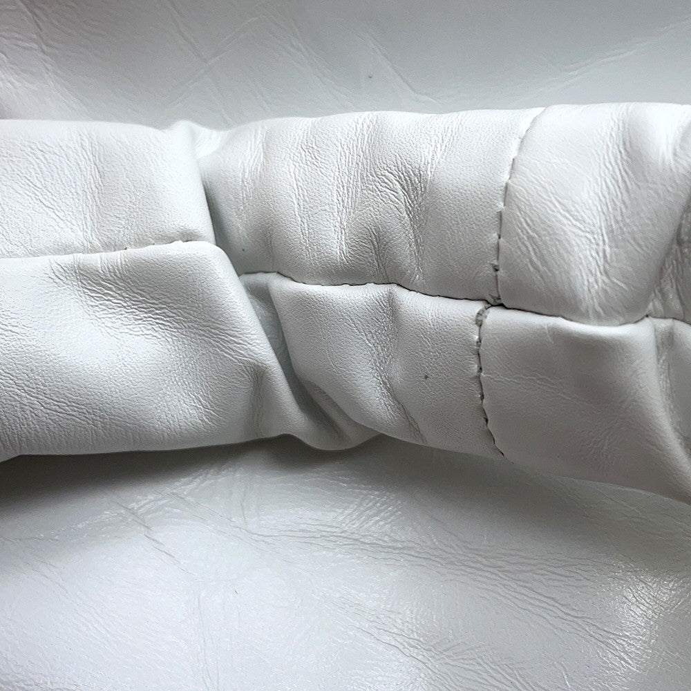 BALENCIAGA Monaco One Belt White787896 Leather