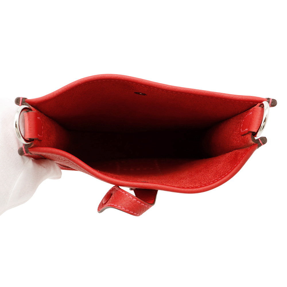 HERMES Evelyne Amazon Long Vermillon Taurillon Nobillo Size TPM