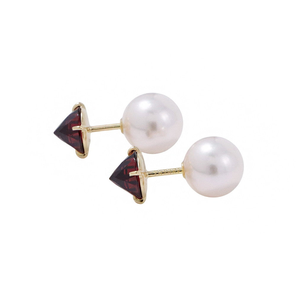 TASAKI Refined Rebellion Garnet EarringE-3657-2-18KYG 18KYG