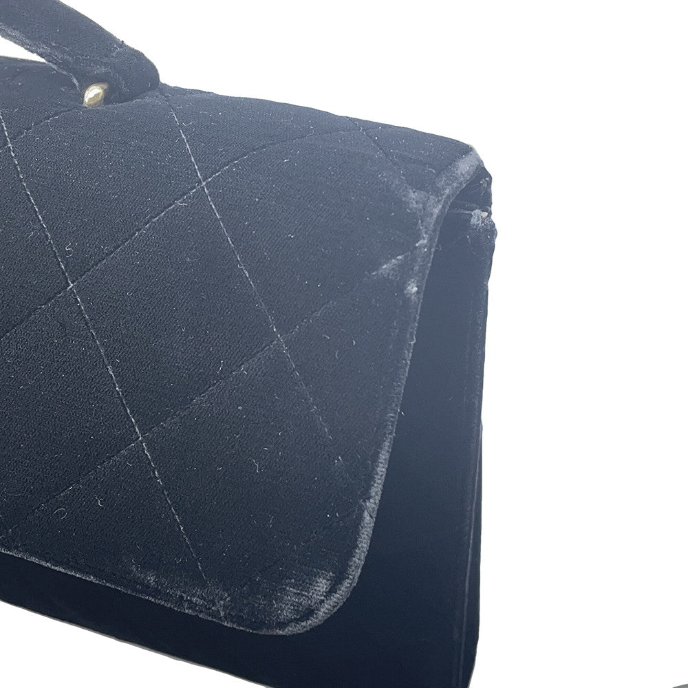CHANEL Matelasse business bag Black Velvet