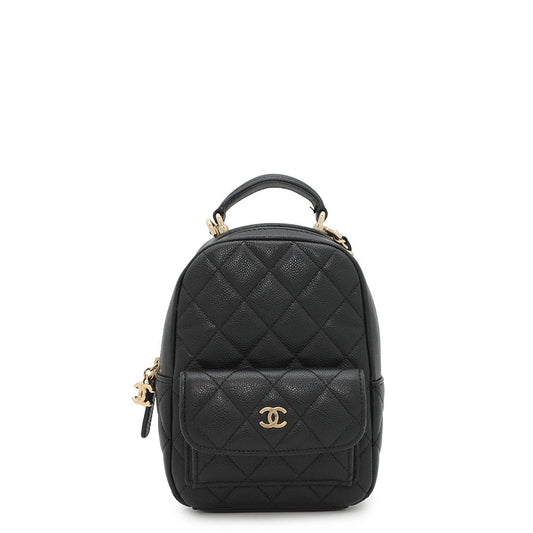 CHANEL Matelasse Timeless Classics Mini Backpack BlackAP3753 Caviar Leather