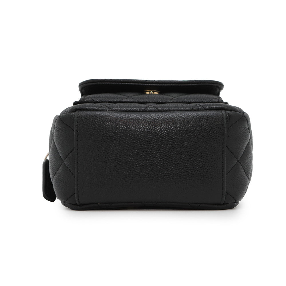 CHANEL Matelasse Timeless Classics Mini Backpack BlackAP3753 Caviar Leather