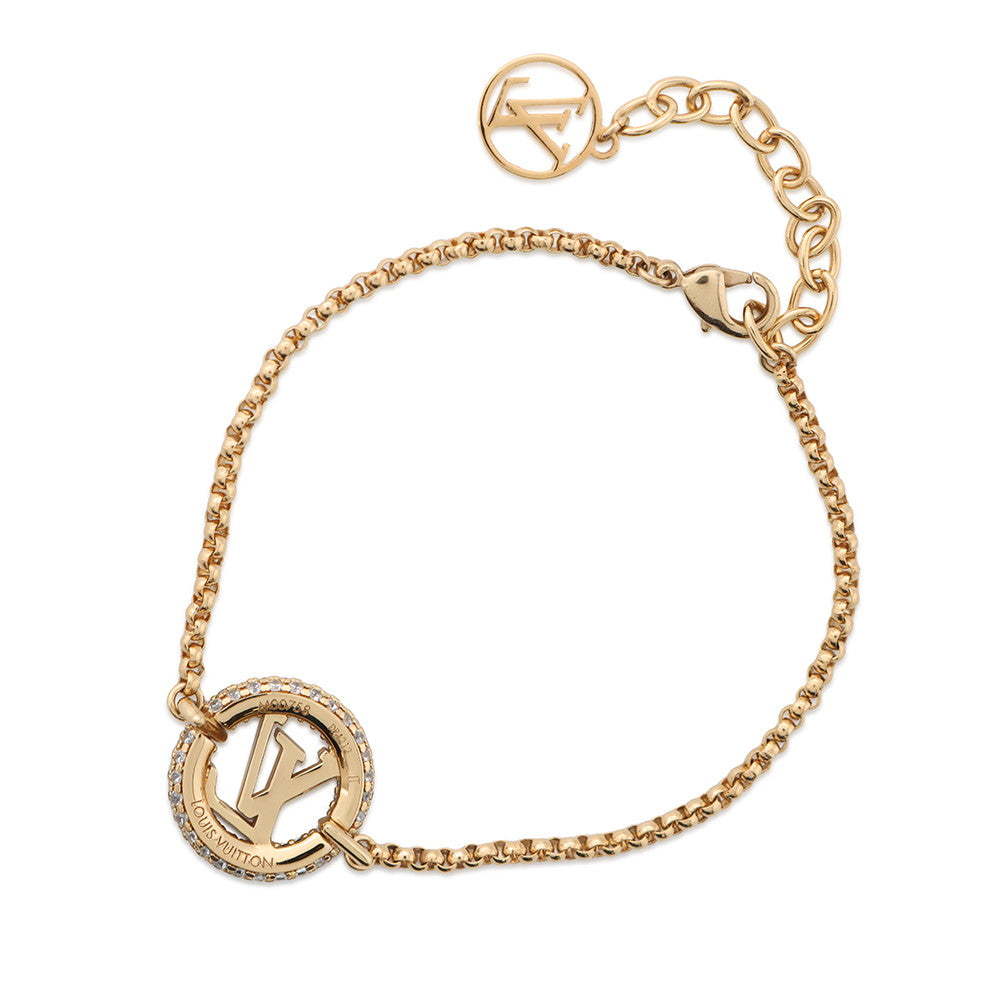 LOUIS VUITTON Bracelet Louise by NightM00758 Metal Rhinestone