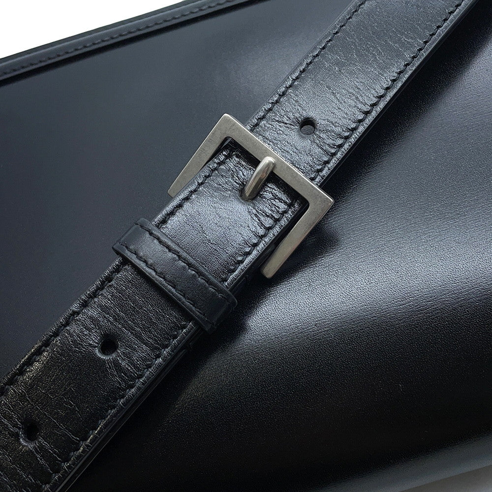 SAINT LAURENT PARIS Solferino Shoulder Bag Black711039 Leather Size Medium